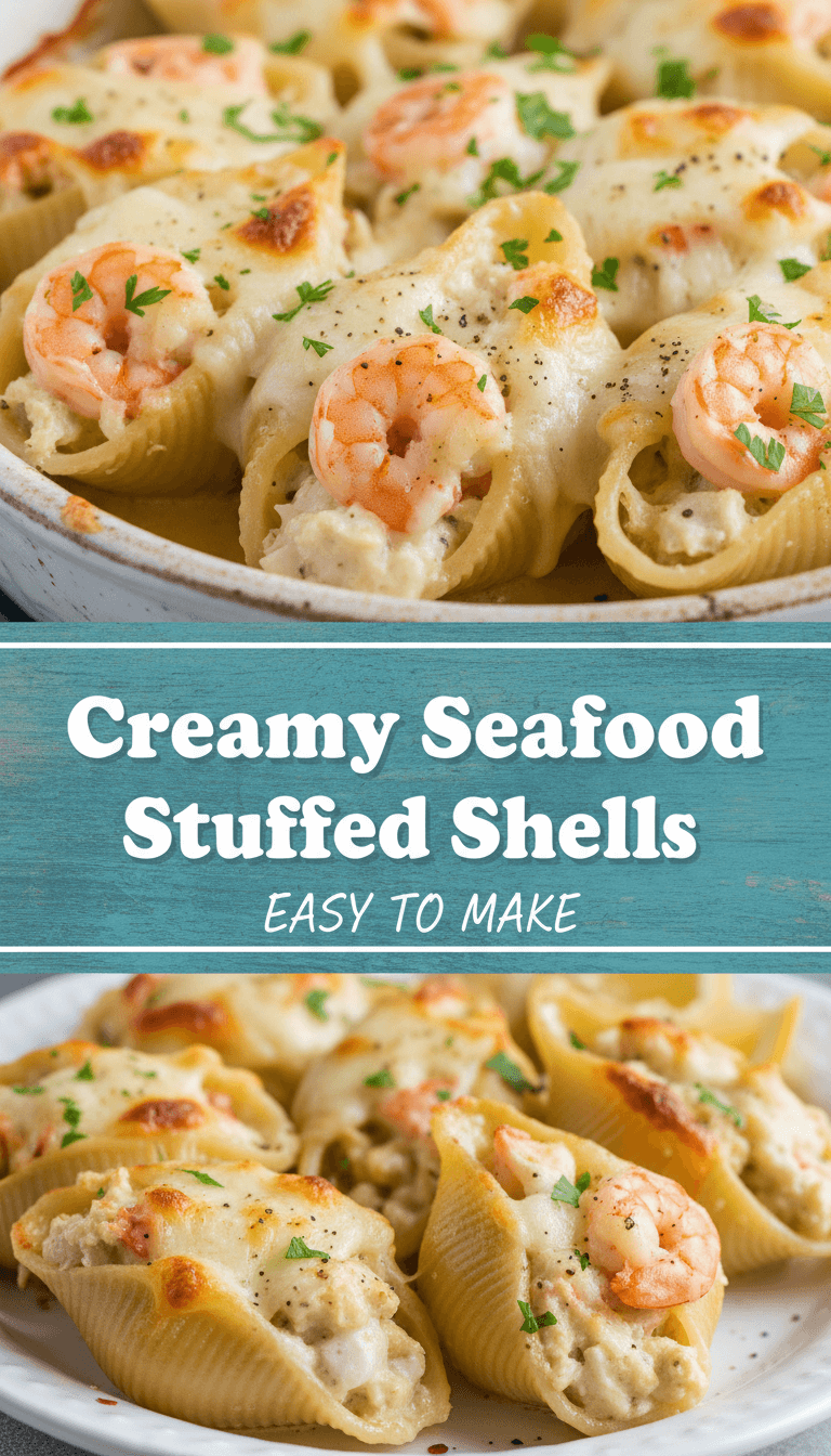 Creamy Seafood Stuffed Shells – Optimal Yummy